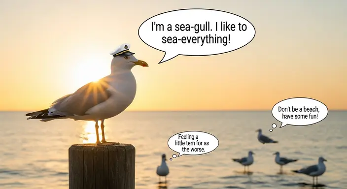 Lighthearted Seagull Puns