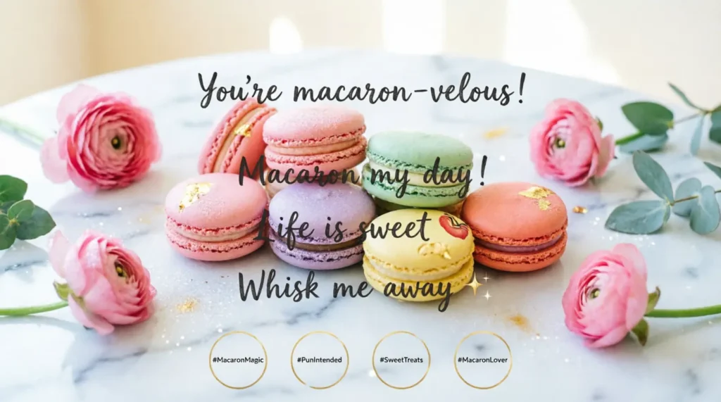 Macaron Puns for Instagram