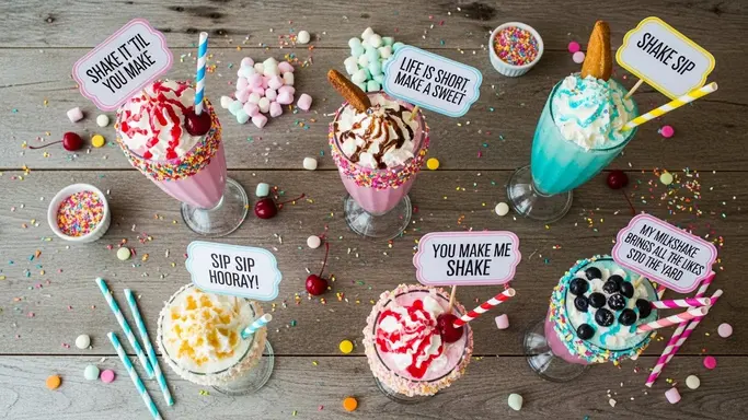 Milkshake Captions for Instagram