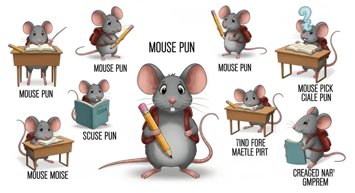 Mouse Puns for School & Classroom