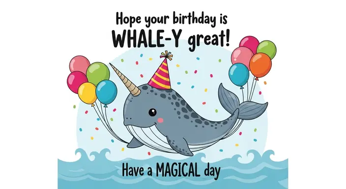 Narwhal Birthday Puns