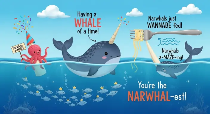 Narwhal Puns for Little Kids