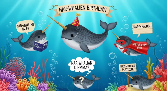 Narwhal Puns for Storytelling & Play