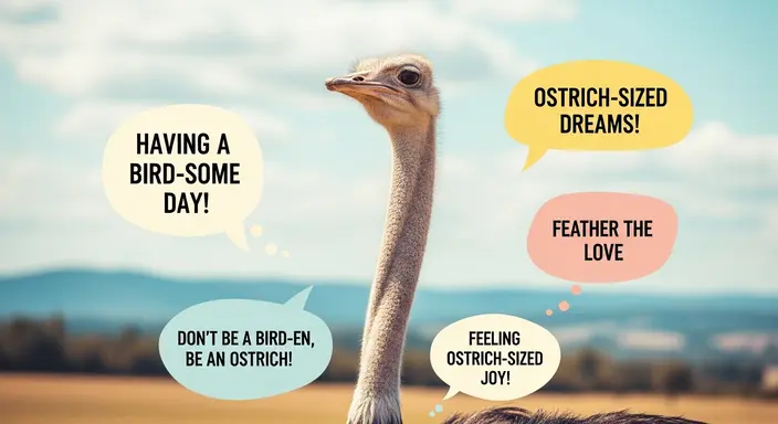 Ostrich Puns for Instagram Captions