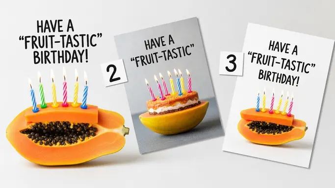 Papaya Puns for Birthday Cards