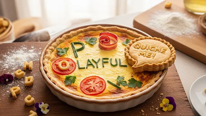 Playful Quiche Wordplay