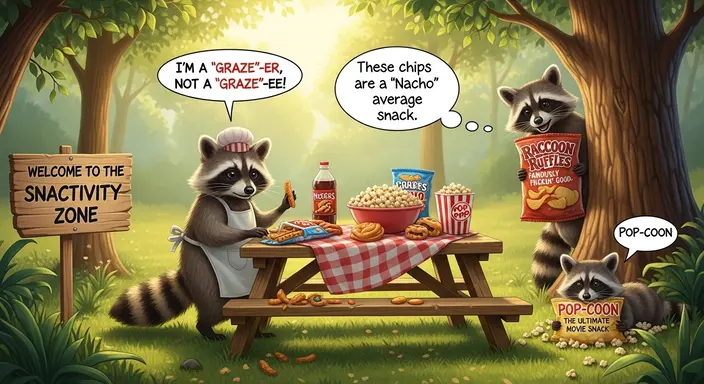 Raccoon Puns About Snacks