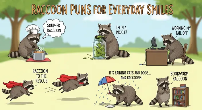 Raccoon Puns for Everyday Smiles