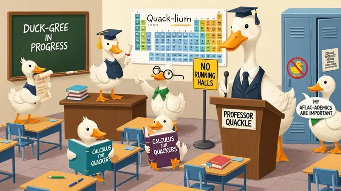 School Duck Puns