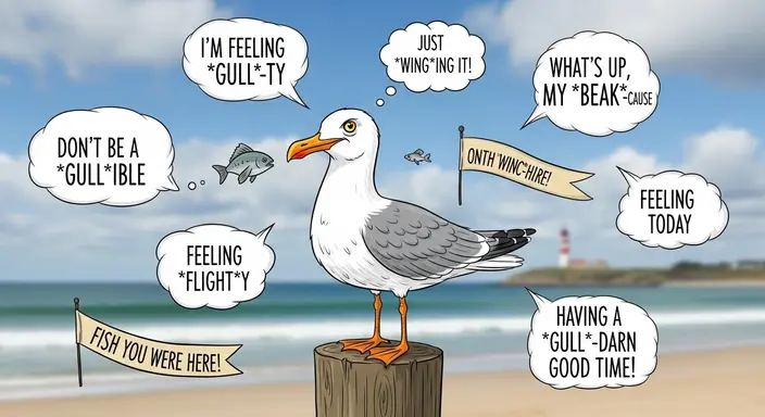 Seagull Wordplay Puns