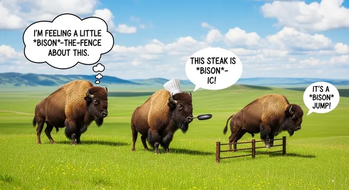Short Bison Puns
