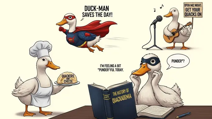 Short Duck Puns