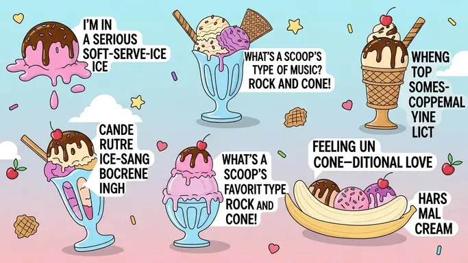 Short Ice Cream Puns for Quick Laughs