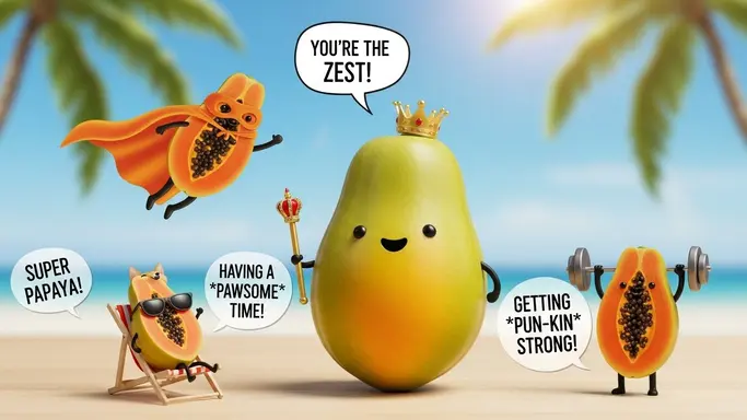 Short Papaya Puns