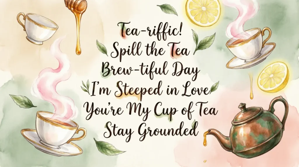 Short Tea Puns