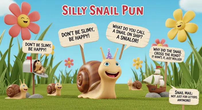 Silly Snail Puns for Family Time