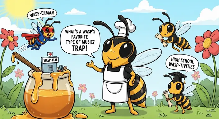 Silly Wasp Puns That Make Kids Laugh