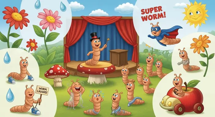 Silly Worm Jokes for Children