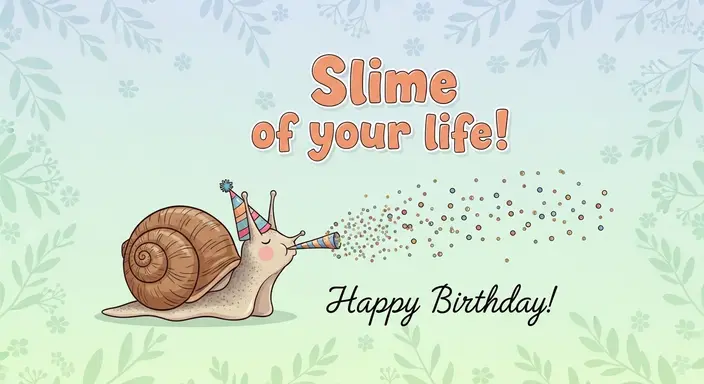 Snail Puns for Birthday Cards