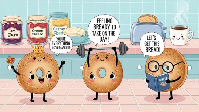 Sweet and Wholesome Bagel Puns