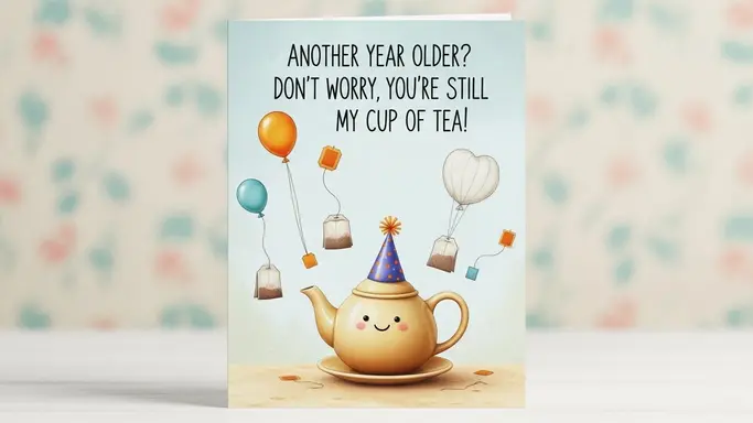 Tea Puns for Birthday Cards