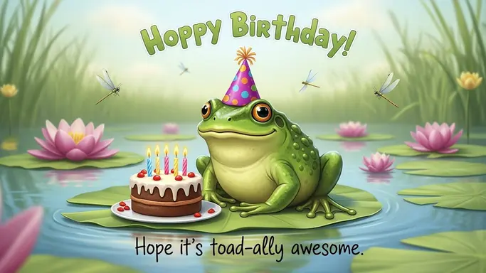 The Frog Birthday Puns