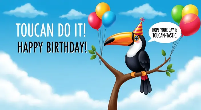 Toucan Puns for Birthday Cards
