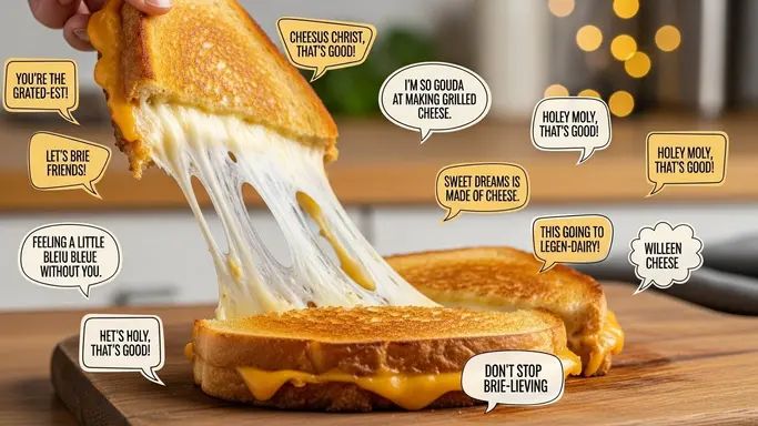 Eventual Grilled Cheese Puns Collection