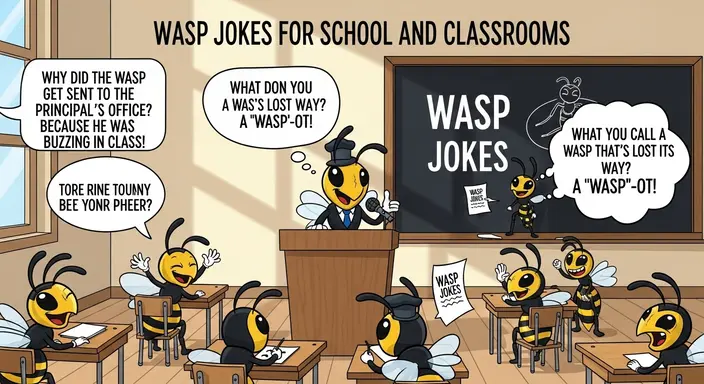 Wasp Jokes for School and Classrooms