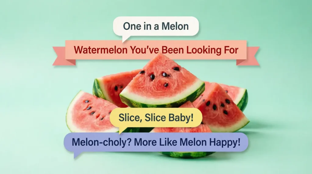 Watermelon Puns Captions