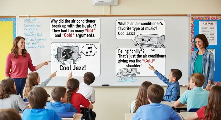 Air Conditioner Puns for Classroom Fun