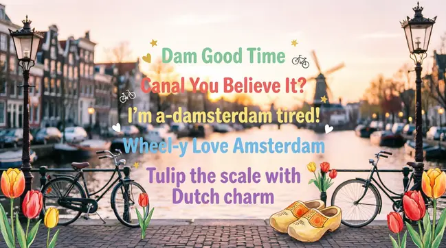 Amsterdam Puns for Instagram