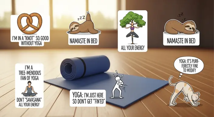 Beginner Yoga Puns