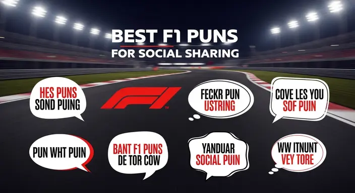 Best F1 Puns for Social Sharing