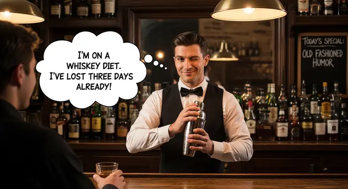 Classic Bartender Humor and Wordplay