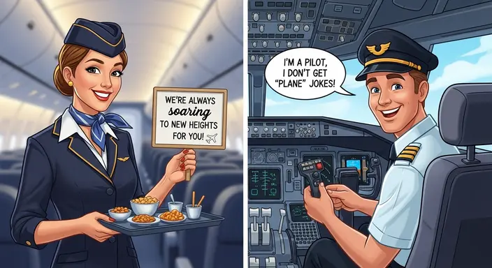 Clever Flight Attendant & Pilot Puns