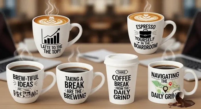 Corporate Coffee Puns