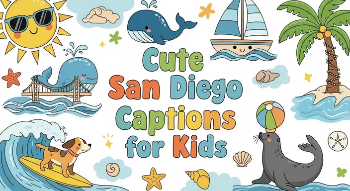 Cute San Diego Captions for Kids