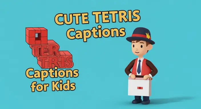 Cute Tetris Captions for Kids
