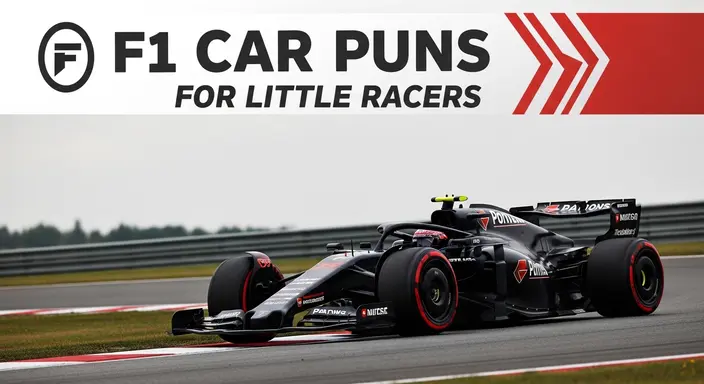 F1 Car Puns for Little Racers 
