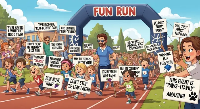 Fun Run Puns for School Events