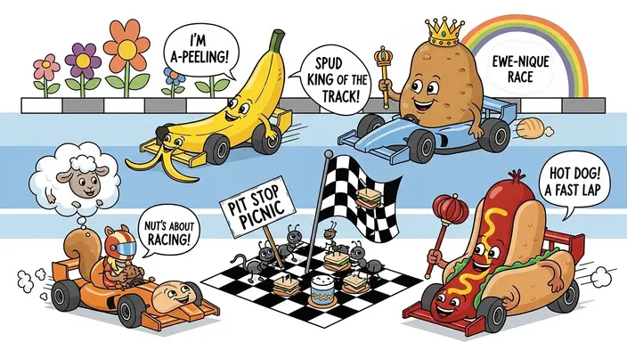 Funny F1 Puns for Kids