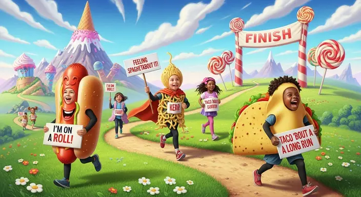 Funny Marathon Puns for Kids