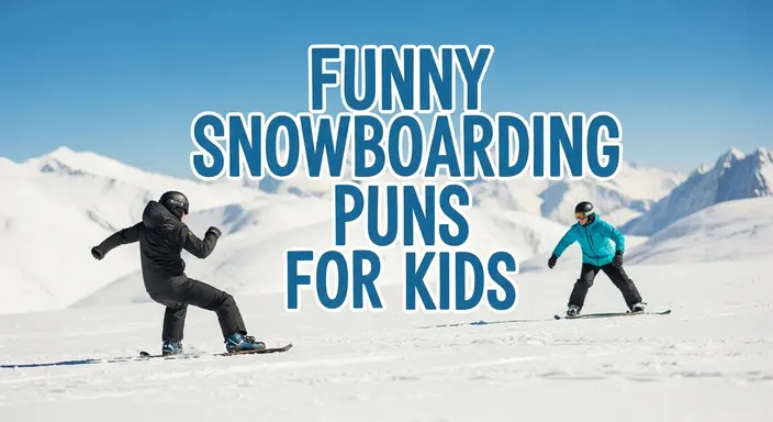 Funny Snowboarding Puns for Kids