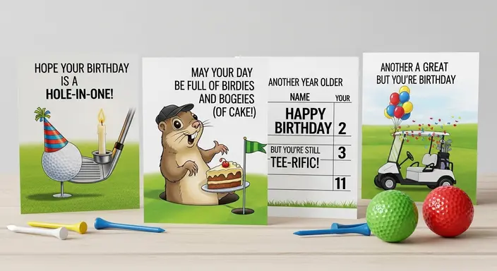 Golf Puns for Birthday Cards