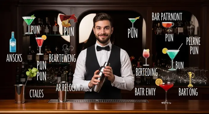 Hilarious Bartender Puns for Social Media