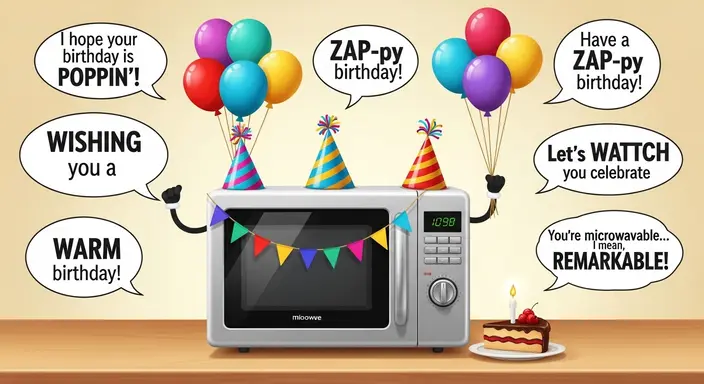 Microwave Birthday Puns