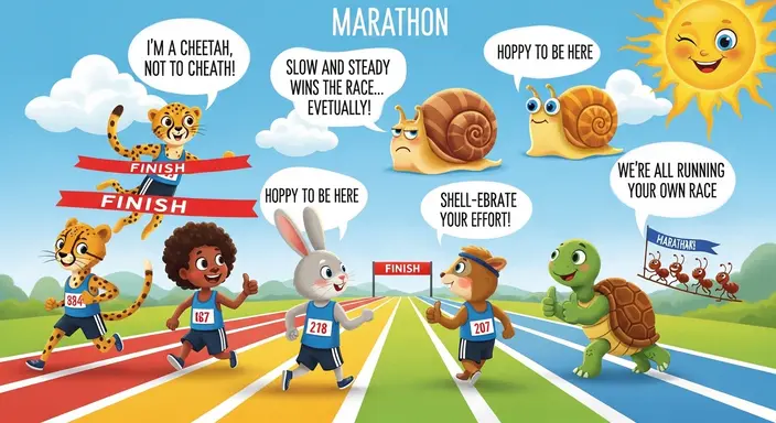 Motivational Marathon Puns (Kid-Safe)