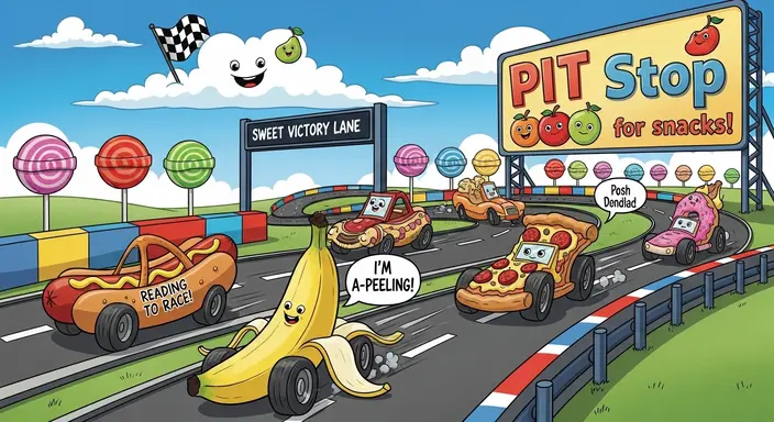 Racing Track Puns for Young Fans