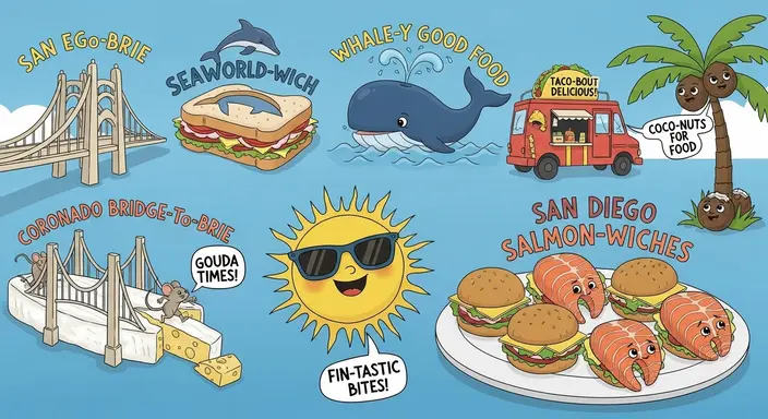 San Diego Food Puns for Kids